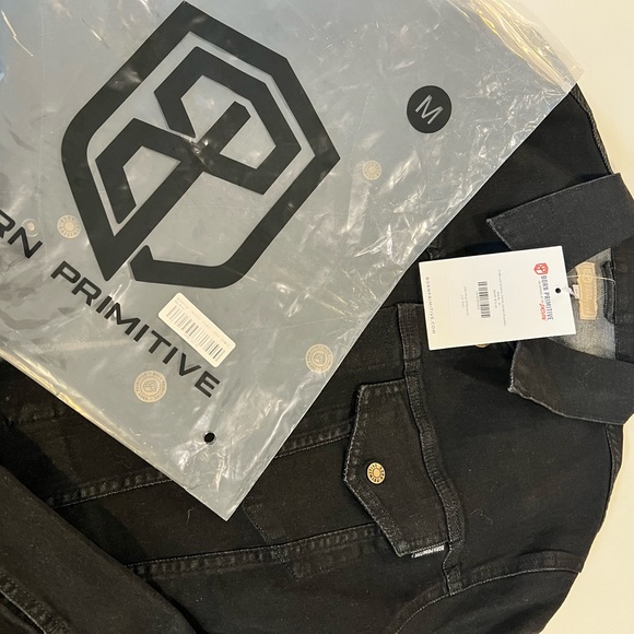 Brand New with tags Born Primitive black jean jacket. - Picture 5 of 5